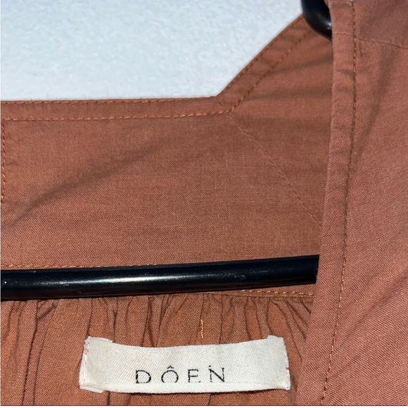 Dôen Capo Blouse, Terracotta size Small - Picture 3 of 8